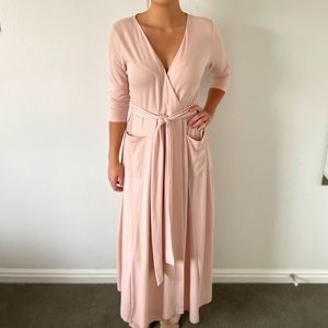 Light pink soft maxi dress